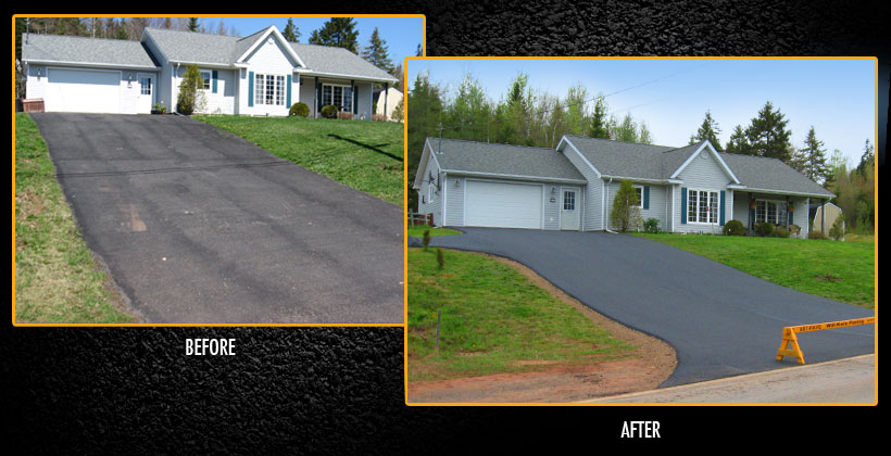 Before & After driveway pictures